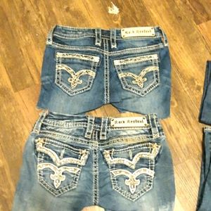 Two pair of Rock Revival size 25 shorts